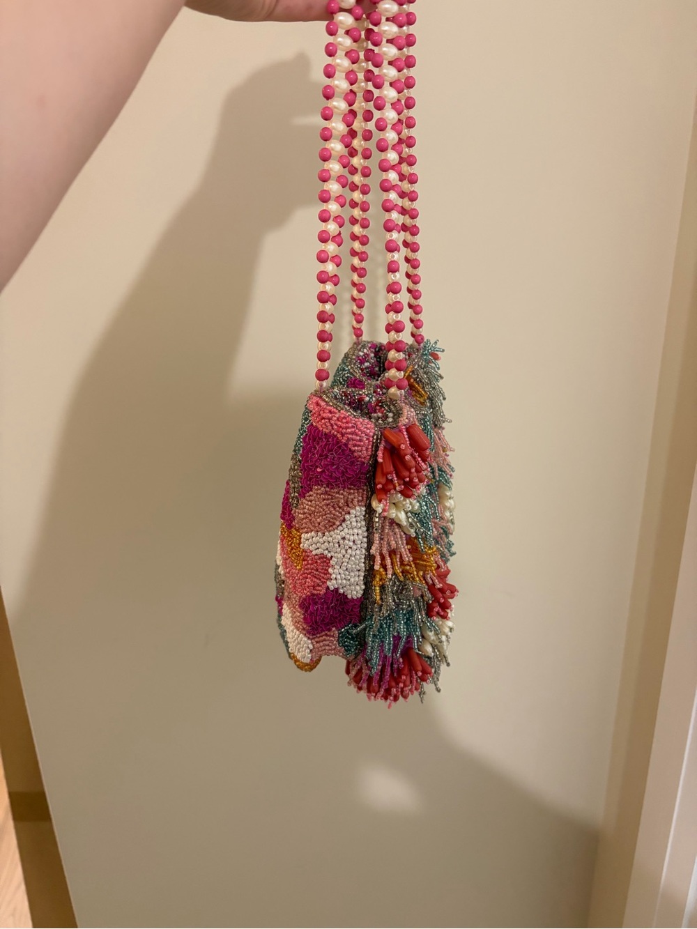 Vibrant Colour Beaded Mini Bag - Picture 7 of 9